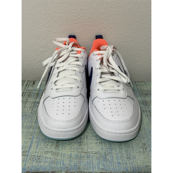 Size 6 (GS) - Nike Court Borough 2 Low White Dark Purple Dust New. - Picture 3 of 10